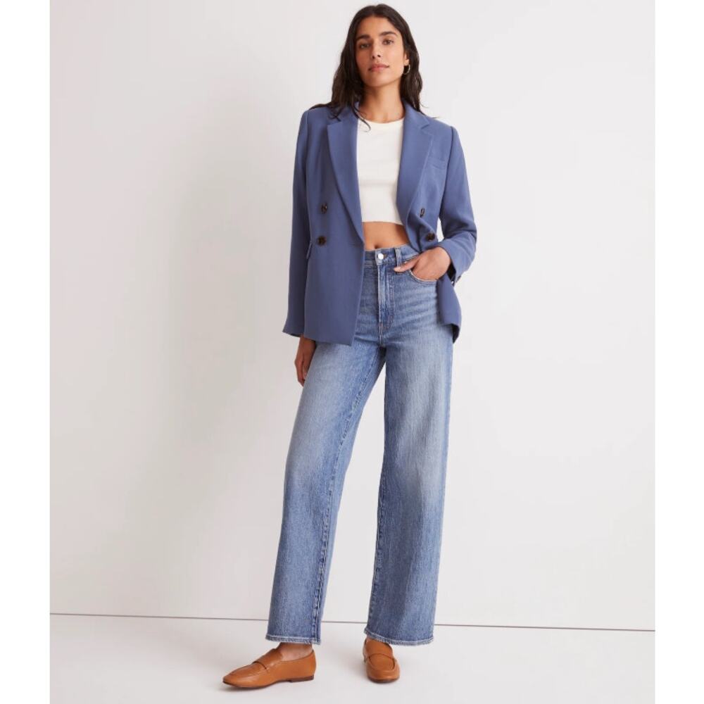 Madewell The Perfect Vintage Wide-Leg Jean Size 23 Medium Heathcote Wash